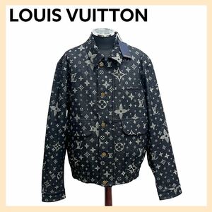 新品未使用 タグ付き 定価535,700円 LOUIS VUITTON ルイヴィトン 24SS モノグラムプリントデニムジャケット 1AF317 HQA40WFWA