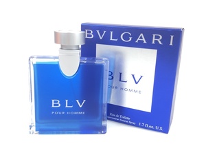 満量　ブルガリ　BVLGARI　ブルー　BLV　プールオム　オードトワレ　50ml　スプレー　YK-2941