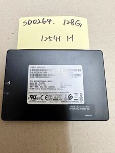 SD0264【中古動作品】SAMSUNG 内蔵 SSD 128GB /SATA 2.5インチ動作確認済み 使用時間12541H