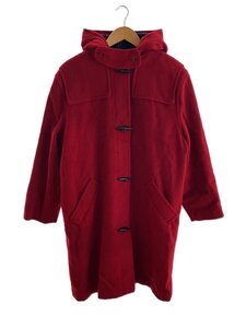 L.L.Bean◆80s/ロングダッフルコート/ウール/RED/無地/USA製