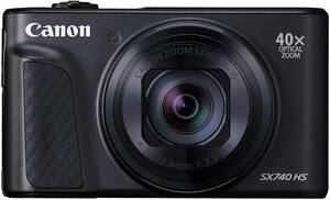 Canon コンパクトデジタルカメラ PowerShot SX740 HS ブラック 光学40倍ズ (中古品)