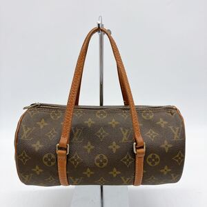 1円スタート LOUIS VUITTON ルイヴィトン モノグラム パピヨン26 筒型 ハンドバッグ ミニボストン