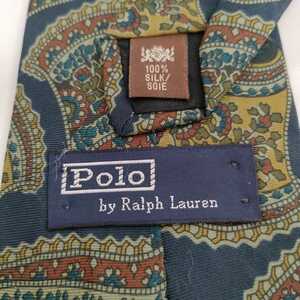 Polo by RALPH LAUREN(ポロバイラルフローレン)ネイビーペイズリー柄ネクタイ
