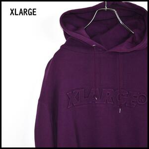 【状態良好】XLARGE プルオーバーパーカー フーディー エクストララージ メンズ 男性 レディース 女性