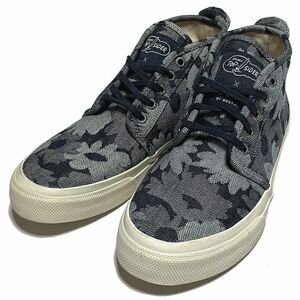 未使用 SPERRY TOP-SIDER × VELOUR CLOUD CHUKKA FLORAL JACQUARD ジャガード チャッカ デッキ スニーカー 26.0 スペリー トップサイダー