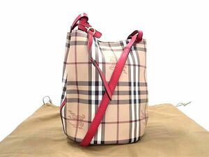 ■新品■未使用■ BURBERRY バーバリー ノバチェック PVC ショルダーバッグ クロスボディ レディース ブラウン系 AW5615