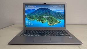 中古ノートパソコン★Windows10★VAIO Core i3-6100U/@2.30GHz/4GB/M.2 128GB/13インチ以上★