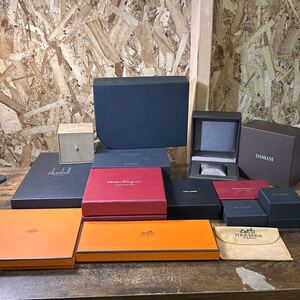 ブランド空箱 HERMES DAMIANI BVLGARI dunhill など 大量 まとめ 空箱 箱のみ ブランド 自宅保管品