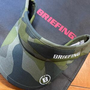 送料無料BRIEFINGブリーフィングWOMENS B SERIES迷彩CAMOバイザー吸水速乾柔らか汗止めライナーベルクロADJUST希少Olive(大特価)1try中古品