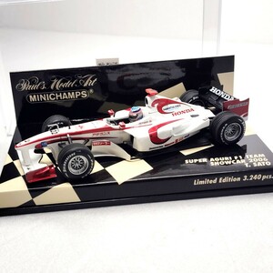 3240個限定 ケース付 1/43 ミニチャンプス F1 スーパーアグリF1チーム Super AGURI 亜久里 ホンダ HONDA Formula 佐藤琢磨 1円〜 111736