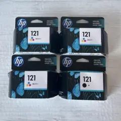 新品未開封　HP 121 純正インクカートリッジ 3色カラー とブラック　全4本