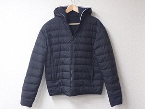 豊20BW1/1K〇MONCLER モンクレール MAGLIA CARDIGAN C/CAPPUCCIO DISTタグ スウェット切替 パーカー ダウンジャケット Mサイズ 美品〇