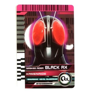 ◆仮面ライダーディケイド ライダーカード 012 カメンライド BLACK RX（CSMディケイドライバーver.2）