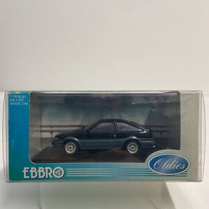 EBBRO 1/43 TOYOTA COROLLA LEVIN AE86 1983年 Black Gray エブロ トヨタ カローラレビン ツートン 旧車 ミニカー モデルカー