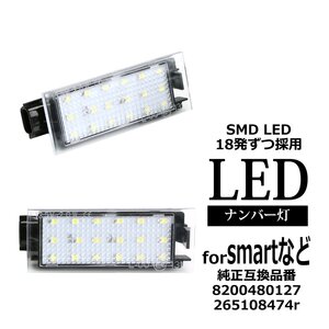 LED ライセンスランプ タレント 4W ダチア ロガン2 モヴァノA モヴァノB ナンバー灯 FIAT 互換品番 8200480127 265108474r RZ410