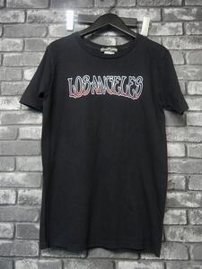 BACKBONE バックボーン 10SS LOSANGELES ロゴ　Ｔシャツ　黒　ブラック　サイズＳ