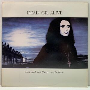 良好盤!! USオリジナル DEAD OR ALIVE Mad, Bad And Dangerous To Know (