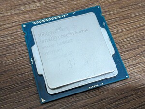 「動作品」 intel core i7 4790 3.60GHz CPU SR1QF 送料無料！