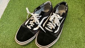 ☆売切☆vans/バンズ/ヴァンズ/US企画/オールドスクール/ブラック/黒/ホワイト/白/28.5cm/us10.5/スリッポン/エラ/sk8/スニーカー/メンズ