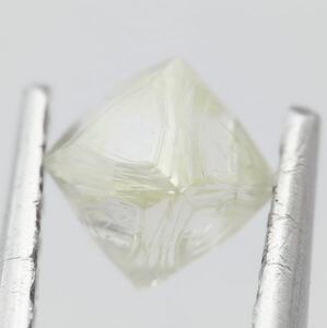 天然 ダイヤモンド ソーヤブル結晶 正八面体 0.402ct Hカラー Flawless ソ付 【榎本通商46781】