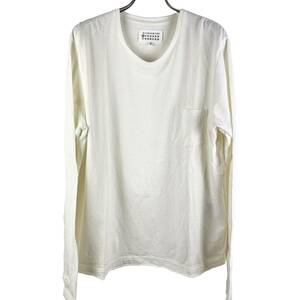 Maison Margiela (メゾン マルジェラ) Longsleevesleeve Vintage T Shirt (white)