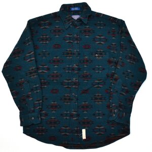 PENDLETON LOBO ペンドルトン USA製 ネイティブ柄 ウールシャツ 長袖 Mサイズ ヴィンテージ M892030