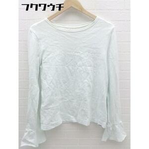 ◇ X-girl エックスガール ロゴ 長袖 Tシャツ カットソー サイズ2 ライトブルー レディース
