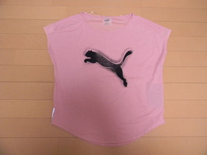 □● PUMA ●□ トップス ピンク Ｔシャツ （Ｍサイズ）レディース プーマ