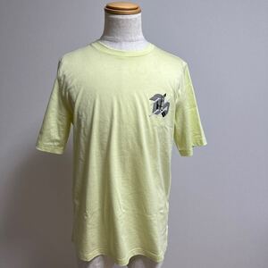 【美品】HERMES エルメス 現行品 レザー パッチ ショートスリーブ Tシャツ size S レモネード