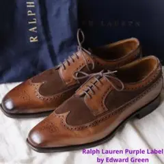 Ralph Lauren Purple Label ロングウィングブローグ65E