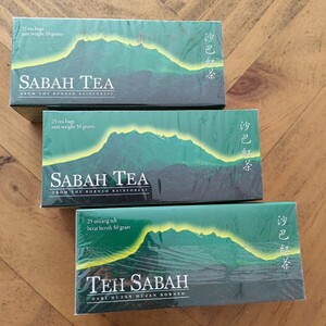 マレーシア産サバティー　SABAH TEA(沙巴紅茶) 25ティーバッグ　3箱