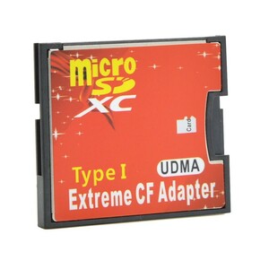 microSD→CFカード TypeI 変換 アダプター コンパクトフラッシュ 【送料無料】 