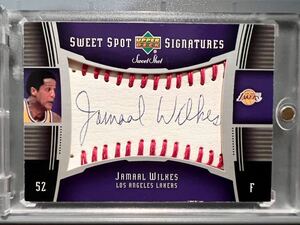 1:180! Sweet Spot Auto Jamaal Wilkes ジャマール・ウィルクス Upper Deck バスケ Panini Lakers レイカーズ 4回優勝 All-star 新人王 HOF