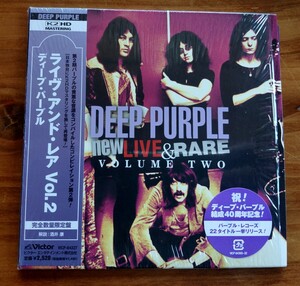 帯付 DEEP PURPLE ディープ・パープル ★ NEW LIVE & RARE VOLUME TOW ライブ アンド レア VOL.2 紙ジャケ K2 HD MASTERING 完全数量限定