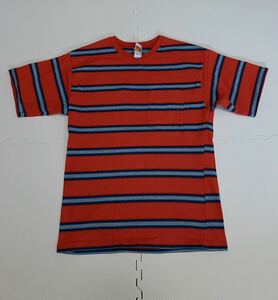 ★80ｓ Vintage HANG TEN ハンテン ＵＳＡ製 ボーダー ポケット Ｔシャツ