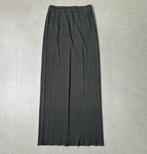 O6761026 PLEATS PLEASE ISSEY MIYAKE プリーツプリーズ イッセイミヤケ ロングスカート プリーツスカート ウエストゴム グレー サイズ2 