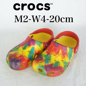 MK6533*crocs*クロックス*レディースサンダル*M2-W4-20cm*レインボーカラー