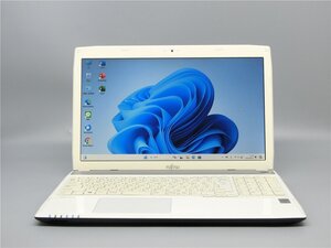 カメラ/中古ノートパソコンFMV　AH47/M　4世代COREi7　4712MQ/15.6型/8GB/高速SSD500GB/HDMI/無線WIFI/テンキー/WIN10/office2019