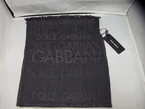 【未使用】ドルチェ＆ガッバーナ DOLCE & GABBANA logoed wool scarf スカーフ 35 N11289