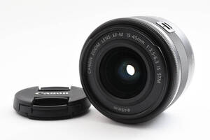 超美品 Canon EF-M 15-45mm f/3.5-6.3 IS STM 標準ズームレンズ ブラック 387