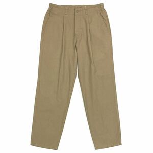 90s【DOCKERS】ワイド テーパード パンツ W32 L30 USA製 デッドストック 90年8月製造/ドッカーズ チノパン スラックス levis リーバイス