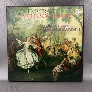 LP レコード F.M.VERACINI 12 VIOLINSONATAS OP.2 ヴァイオリン・ソナタ集 作品2 フェリッスス・アーヨ 3枚組 国内盤 SFX-9561~3 #4