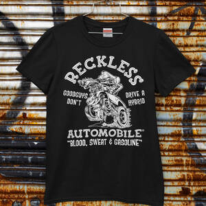 SALE！11★XLサイズ ORIGINAL「Reckless Automobile」MONSTER ROD 6.2oz プレミアムTシャツ L アメ車 USDM HOTROD