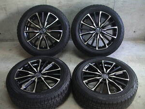 ENKEI SMACK、7J×17、オフセット+53、PCD114,3、中古美品◆ダンロップスタッドレス、215/55R17、2019年生産◆4本セット