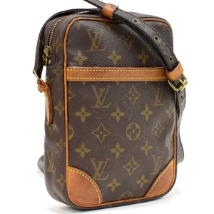 1円 ◆定価14万 美品 LOUIS VUITTON ルイヴィトン ショルダーバッグ ダヌーブ M45266 モノグラム ブラウン◆E.Csig.zE-01