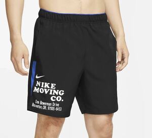 新品 送料込 NIKE DRI-FIT CHALLENGER MOVING 7LENGTH SHORT PANTS Lサイズ 黒青 ナイキ ドライフィット チャレンジャー ショート パンツ