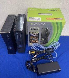 ジャンク 動作未確認 XBOX360ｓ　薄型 本体 2台（ 箱付き１台+本体のみ１台） セット　E