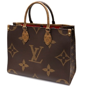 【美品】LOUIS VUITTON ルイヴィトン オンザゴー MM 2WAYトートバッグ モノグラム・リバース ブラウン M45321 RFID（ICチップ入り）