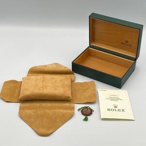 △【売り切り】わりと美品 ROLEX 空箱 クッション 証明書 バッジ ロレックス 腕時計箱 時計用 ウォッチケース CASE