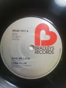 《7》Lynn Ellis - Give Me Love part1/ Part2 UK盤　7インチ　Disco 45 AOR 